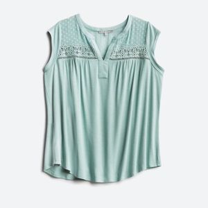 Caravel Crochet Detail Knit Top